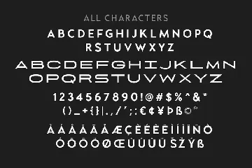 Glendale - Extreme Expanded Sans font