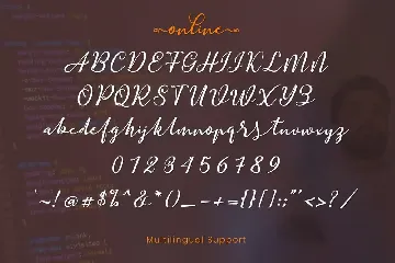 Online Script | Modern Calligraphy font