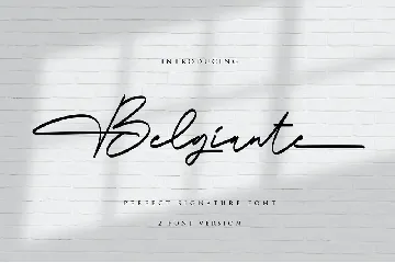 Belgiante Handwritten Font