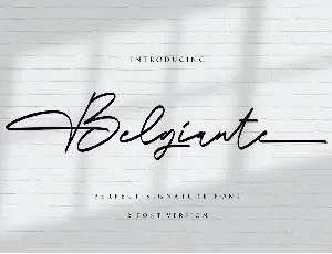 Belgiante Handwritten Font