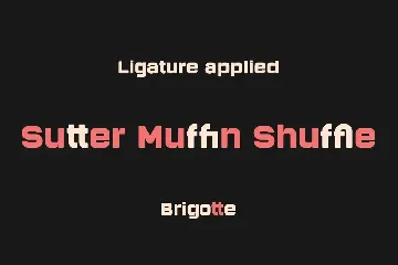 Brigotte Modern Wide Sans Font