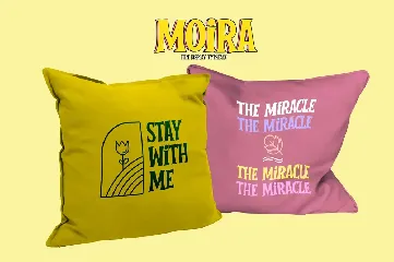 MOIRA - Fun Display Typeface font