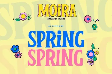 MOIRA - Fun Display Typeface font