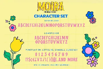 MOIRA - Fun Display Typeface font