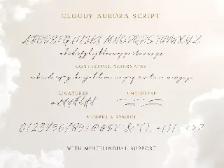 Cloudy Aurora - Font Duo (+LOGOS)