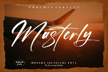 Masterly Modern Signature Font