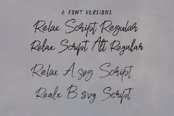 Relax SVG Marker Script Font