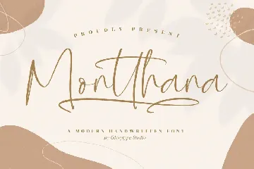 Montthana Modern Handwritten Font