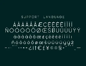 QA PONDS Multy Language font