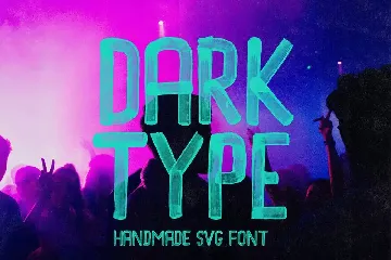 Dark Type Brush & SVG Font