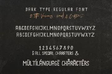 Dark Type Brush & SVG Font