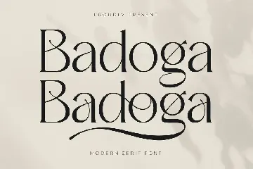 Badoga Modern Serif Font