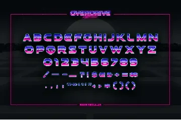 Overdrive Avenue â€“ 2 in 1 Retro Wave Font