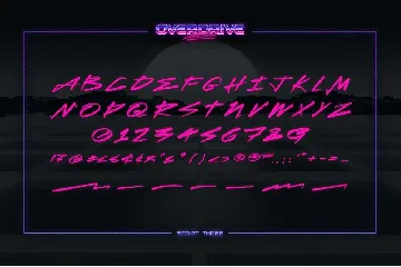 Overdrive Avenue â€“ 2 in 1 Retro Wave Font