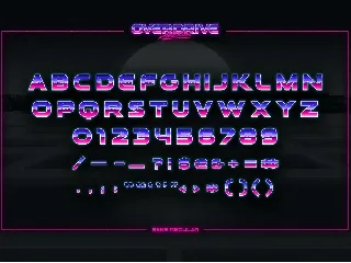 Overdrive Avenue â€“ 2 in 1 Retro Wave Font