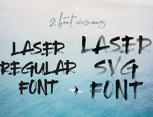 Laser Brush & SVG Font