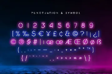 Newon - Modern Neon Light Font