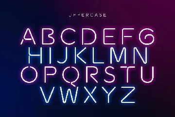 Newon - Modern Neon Light Font