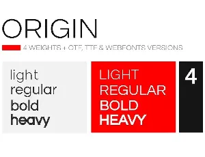 ORIGIN - Modern Sans-Serif Typeface + Web Fonts