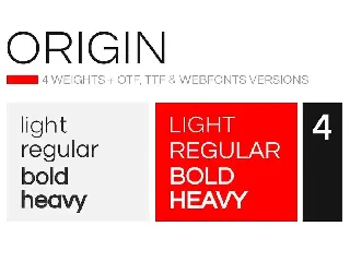 ORIGIN - Modern Sans-Serif Typeface + Web Fonts