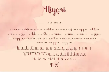 Hiyori font