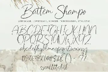 Battem Shampo font