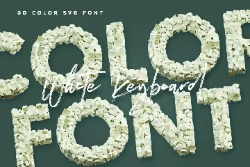 White Keyboard - Color SVG Font