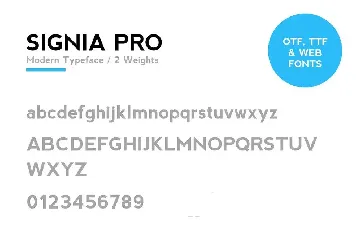 SIGNIA Pro Modern Typeface + WebFont