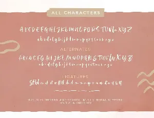 Lindsay Brown Script (+EXTRAS) font