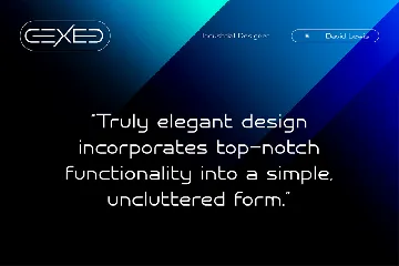 Cexed Modern Display Font