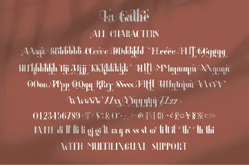 La Gathe - Elegant Serif Font