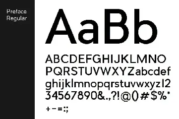 PREFACE Sans-Serif Typeface + WebFonts