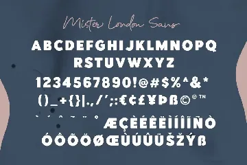 Mister London - Bold Sans & Script font