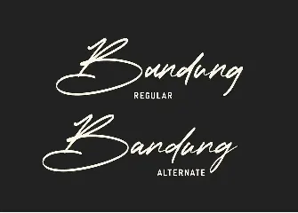 Bandung Signature | Modern Font