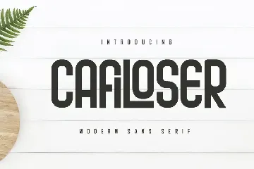 Cafiloser - Modern Sans Serif font