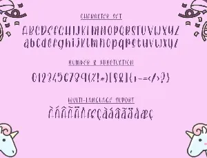 Lovely Unicorn font