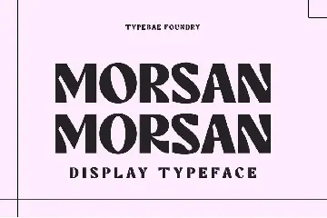 Morsan Display Font