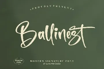 Ballinest Modern Signature Font