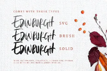 Edinburgh - SVG Font