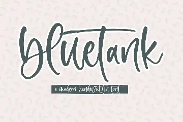 Bluetank Modern Handwritten Font