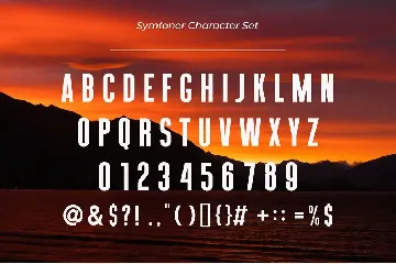 Symfoner - Modern Condensed Sans font