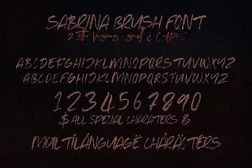 Sabrina Brush Font