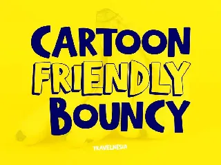 TRAVELNESIA - Fun Cartoony Font