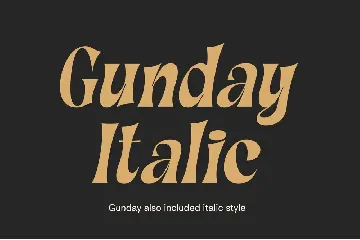 Gunday - Display Serif Font