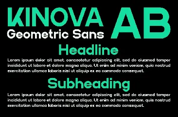 Kinova - A Modern Sans Serif Font