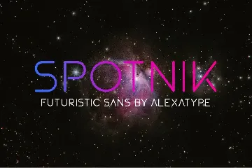 SPOTNIK - Ultra Modern Space Font