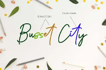 Busset City font