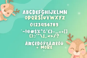 Blitzen Deer Font