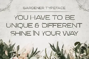 Gardener - Garden Font Style