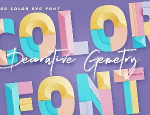 Decorative Geometry - Color SVG Font